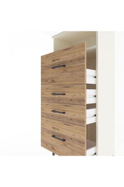 Arges Dolap Tek Raflı 4 Çekmeceli 60x30x134 - S17M037V3A