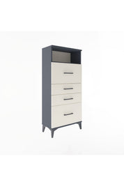 Arges Dolap Tek Raflı 4 Çekmeceli 60x30x134 - S17M037V4A