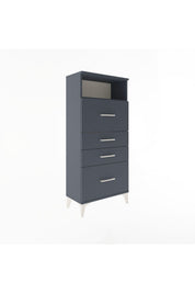 Arges Dolap Tek Raflı 4 Çekmeceli 60x30x134 - S17M037V5A