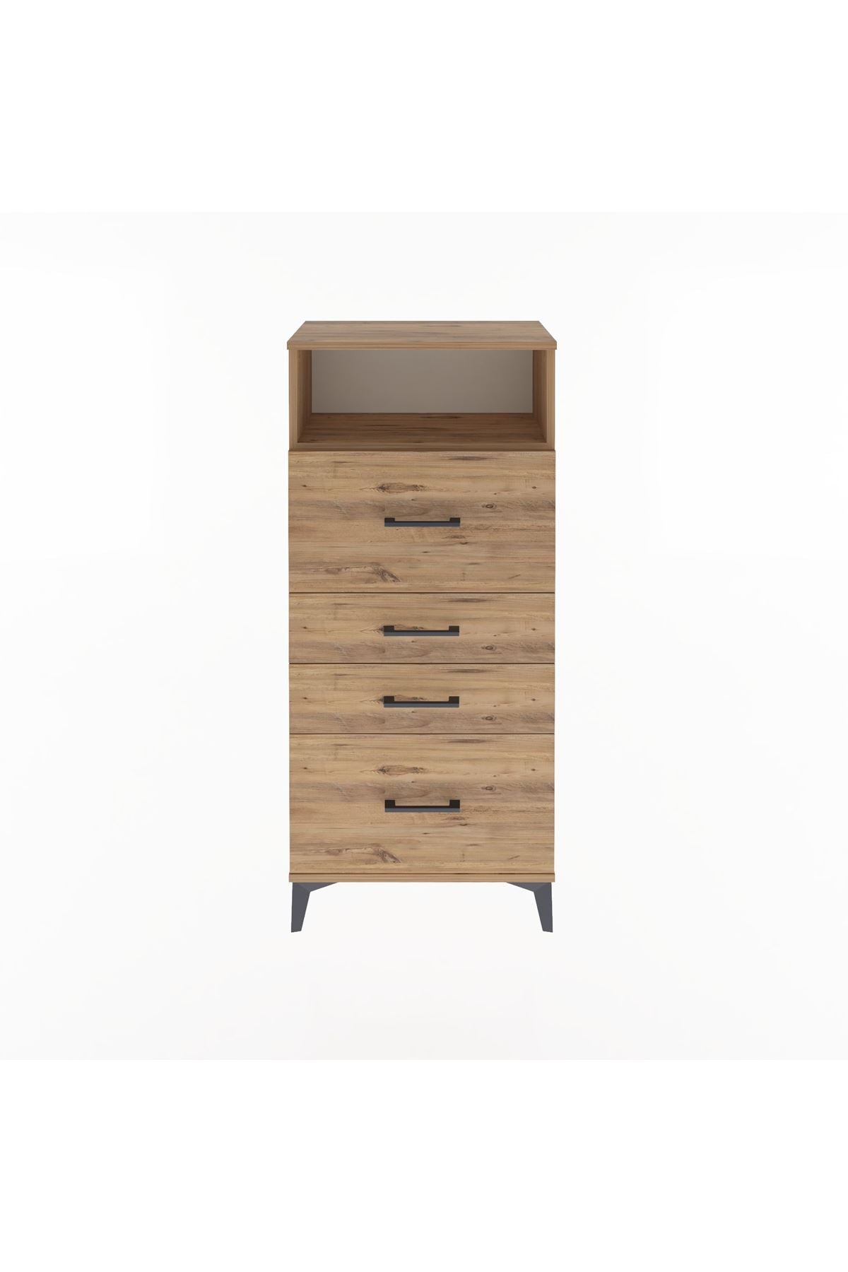 Arges Dolap Tek Raflı 4 Çekmeceli 60x30x134 - S17M037V9A