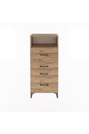 Arges Dolap Tek Raflı 4 Çekmeceli 60x30x134 - S17M037V9A
