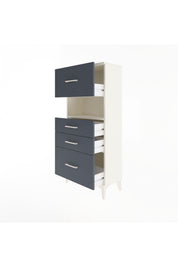 Arges Dolap Tek Raflı 4 Çekmeceli 60x30x134 - S17M038V2A