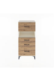 Arges Dolap Tek Raflı 4 Çekmeceli 60x30x134 - S17M038V3A