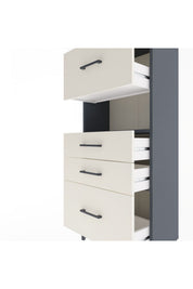 Arges Dolap Tek Raflı 4 Çekmeceli 60x30x134 - S17M038V4A