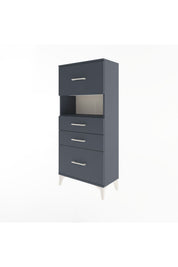 Arges Dolap Tek Raflı 4 Çekmeceli 60x30x134 - S17M038V5A