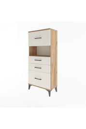 Arges Dolap Tek Raflı 4 Çekmeceli 60x30x134 - S17M038V7A