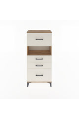 Arges Dolap Tek Raflı 4 Çekmeceli 60x30x134