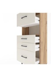 Arges Dolap Tek Raflı 4 Çekmeceli 60x30x134 - S17M038V7A