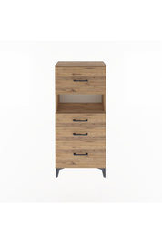 Arges Dolap Tek Raflı 4 Çekmeceli 60x30x134 - S17M038V9A