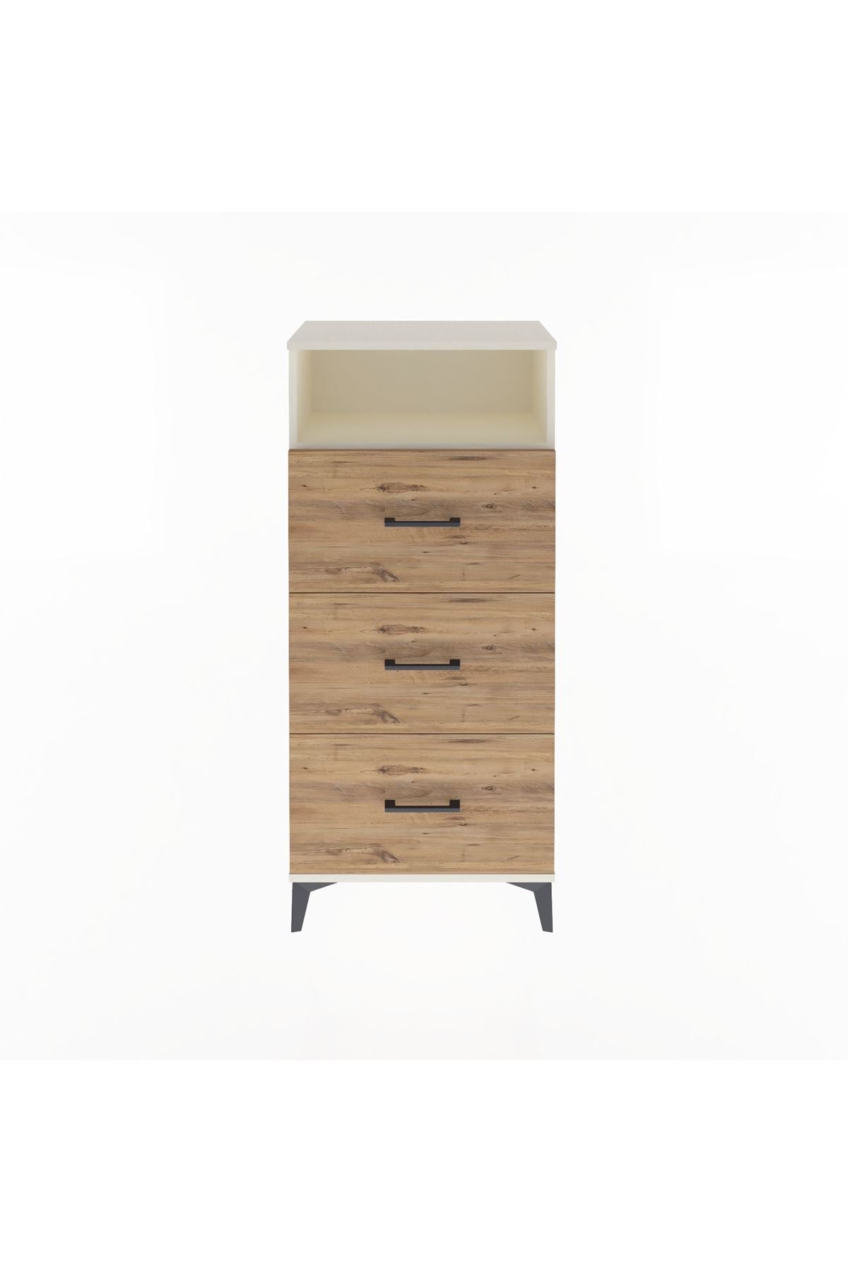 Arges Dolap Tek Raflı 3 Çekmeceli 60x30x134 - S17M039V3A