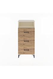 Arges Dolap Tek Raflı 3 Çekmeceli 60x30x134 - S17M039V3A