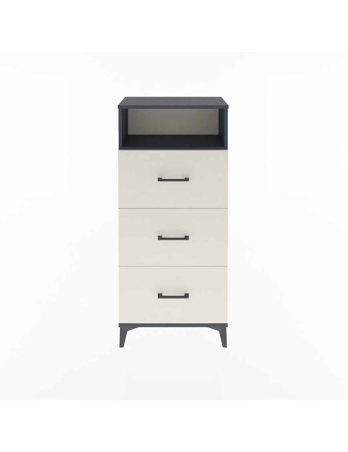 Arges Dolap Tek Raflı 3 Çekmeceli 60x30x134 - S17M039V4A