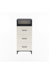Arges Dolap Tek Raflı 3 Çekmeceli 60x30x134