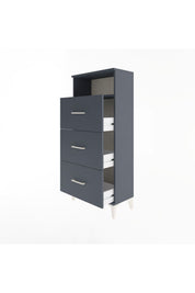 Arges Dolap Tek Raflı 3 Çekmeceli 60x30x134 - S17M039V5A