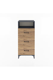 Arges Dolap Tek Raflı 3 Çekmeceli 60x30x134 - S17M039V6A