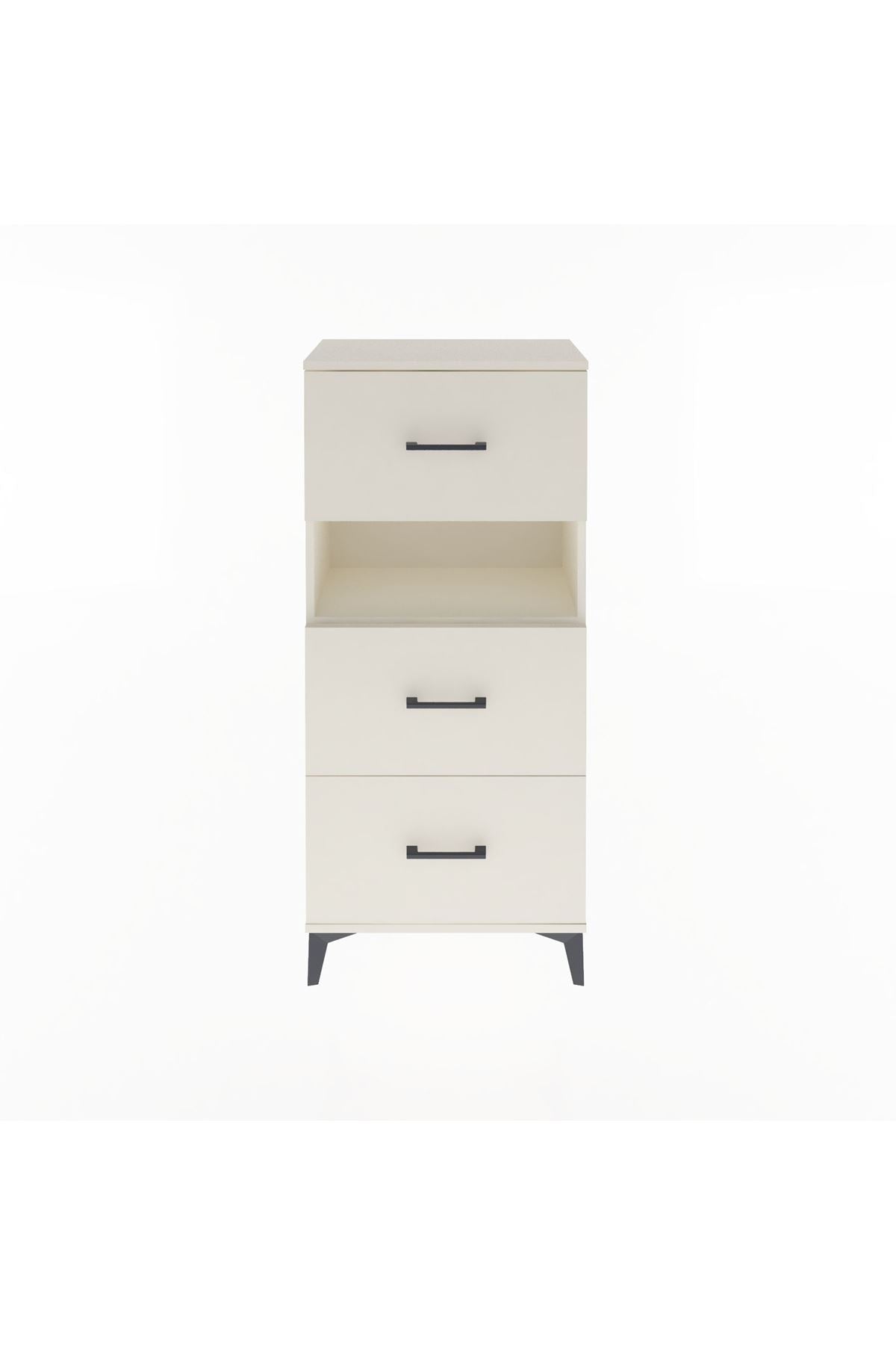 Arges Dolap Tek Raflı 3 Çekmeceli 60x30x134 - S17M040V1A