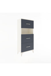 Arges Dolap Tek Raflı 3 Çekmeceli 60x30x134 - S17M040V2A