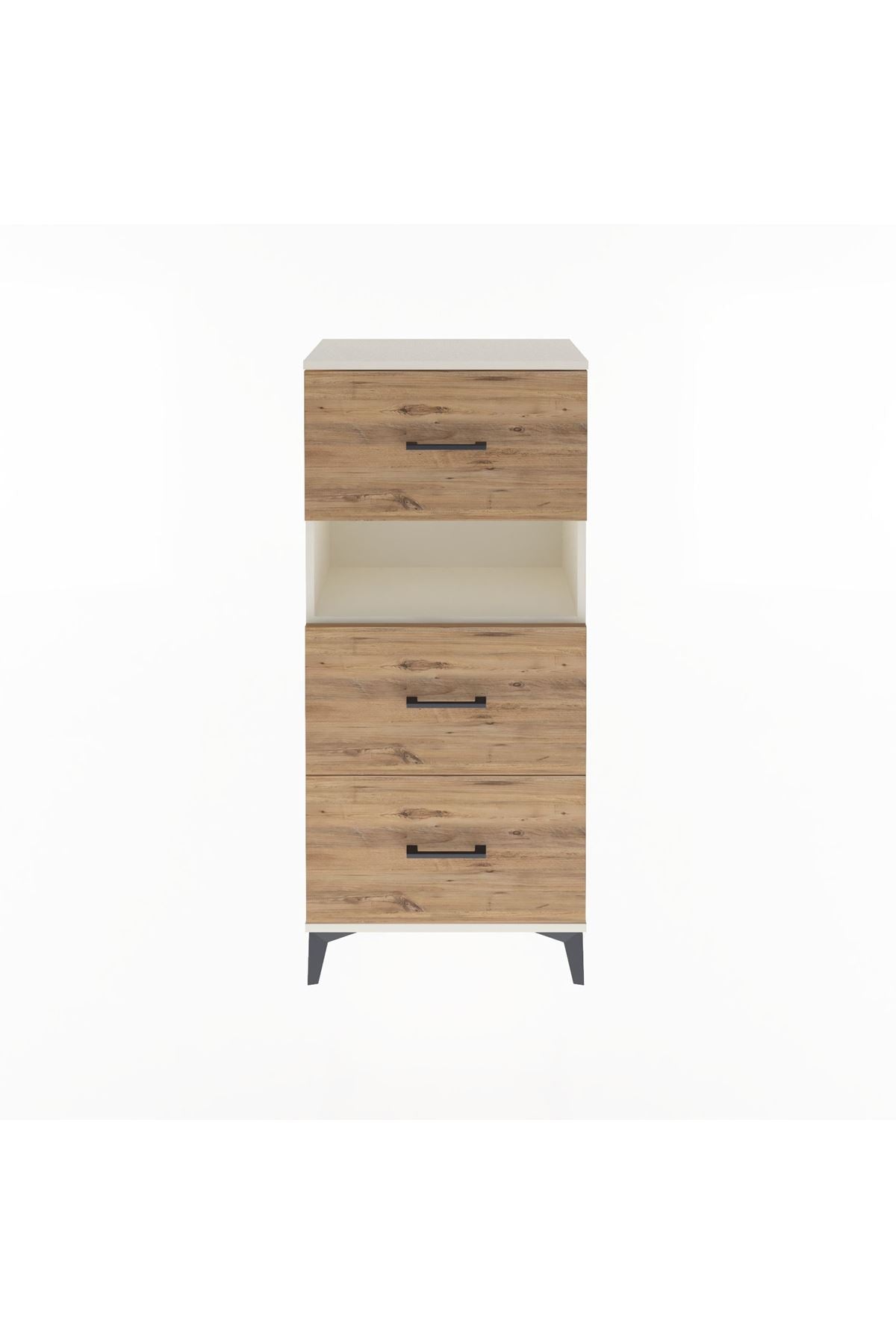 Arges Dolap Tek Raflı 3 Çekmeceli 60x30x134 - S17M040V3A
