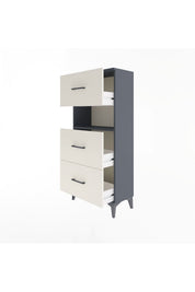 Arges Dolap Tek Raflı 3 Çekmeceli 60x30x134 - S17M040V4A