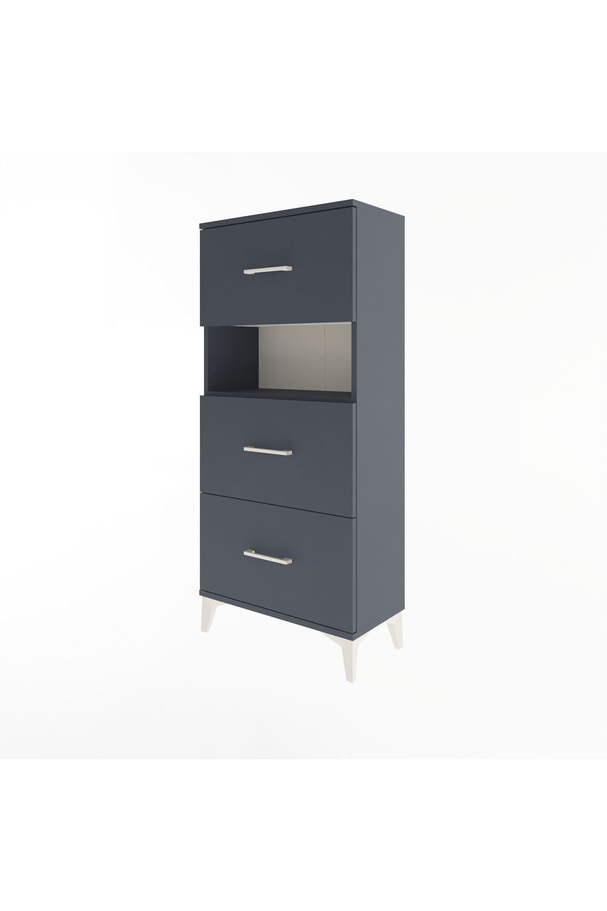 Arges Dolap Tek Raflı 3 Çekmeceli 60x30x134 - S17M040V5A