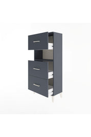 Arges Dolap Tek Raflı 3 Çekmeceli 60x30x134 - S17M040V5A
