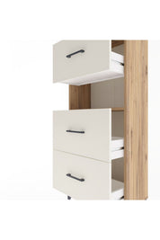 Arges Dolap Tek Raflı 3 Çekmeceli 60x30x134 - S17M040V7A