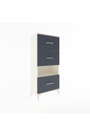 Arges Dolap Tek Raflı 3 Çekmeceli 60x30x134 - S17M041V2A