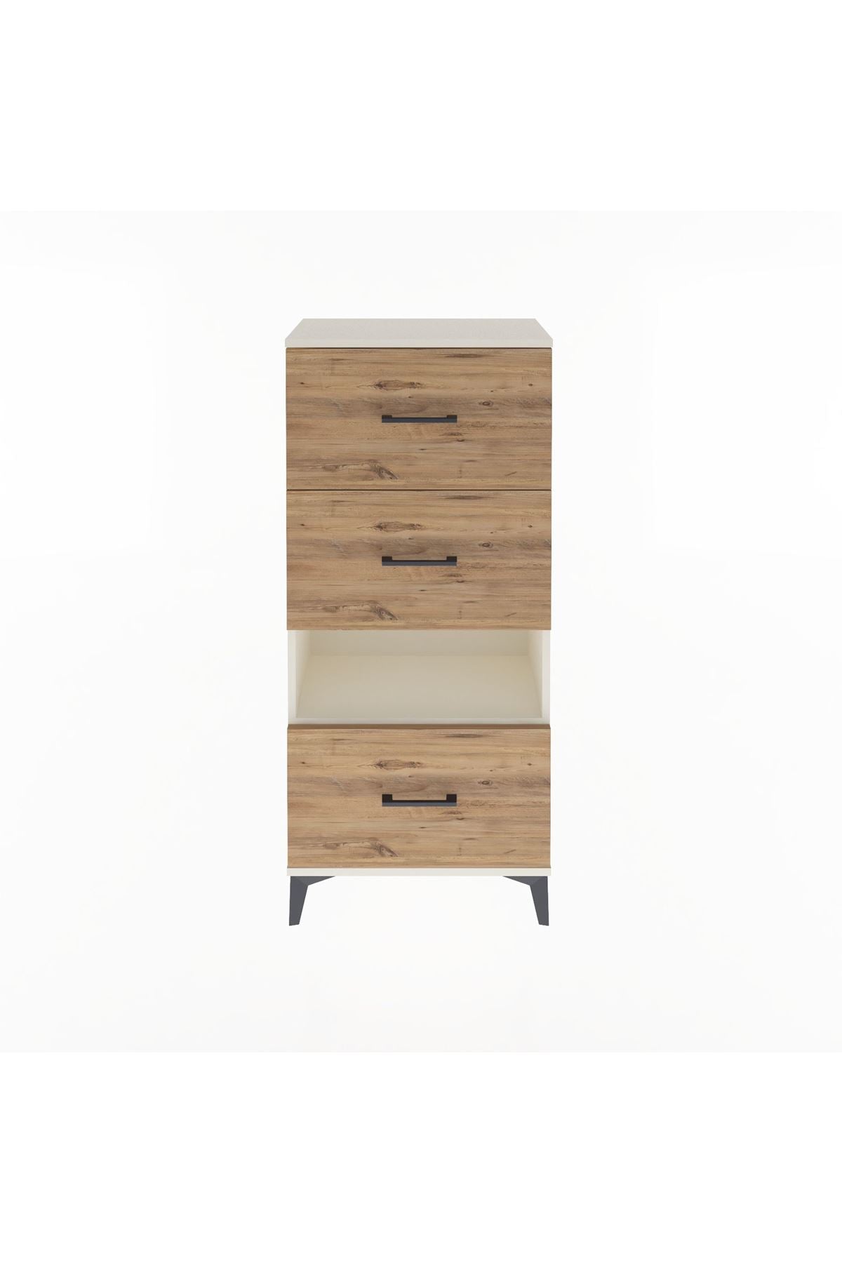 Arges Dolap Tek Raflı 3 Çekmeceli 60x30x134 - S17M041V3A