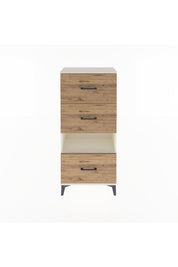 Arges Dolap Tek Raflı 3 Çekmeceli 60x30x134 - S17M041V3A