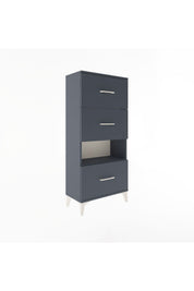 Arges Dolap Tek Raflı 3 Çekmeceli 60x30x134 - S17M041V5A