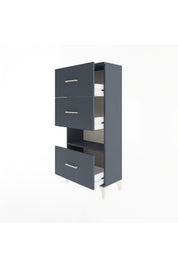 Arges Dolap Tek Raflı 3 Çekmeceli 60x30x134 - S17M041V5A