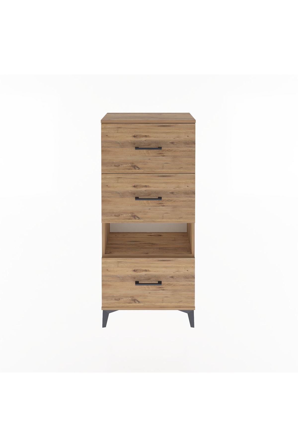 Arges Dolap Tek Raflı 3 Çekmeceli 60x30x134 - S17M041V9A