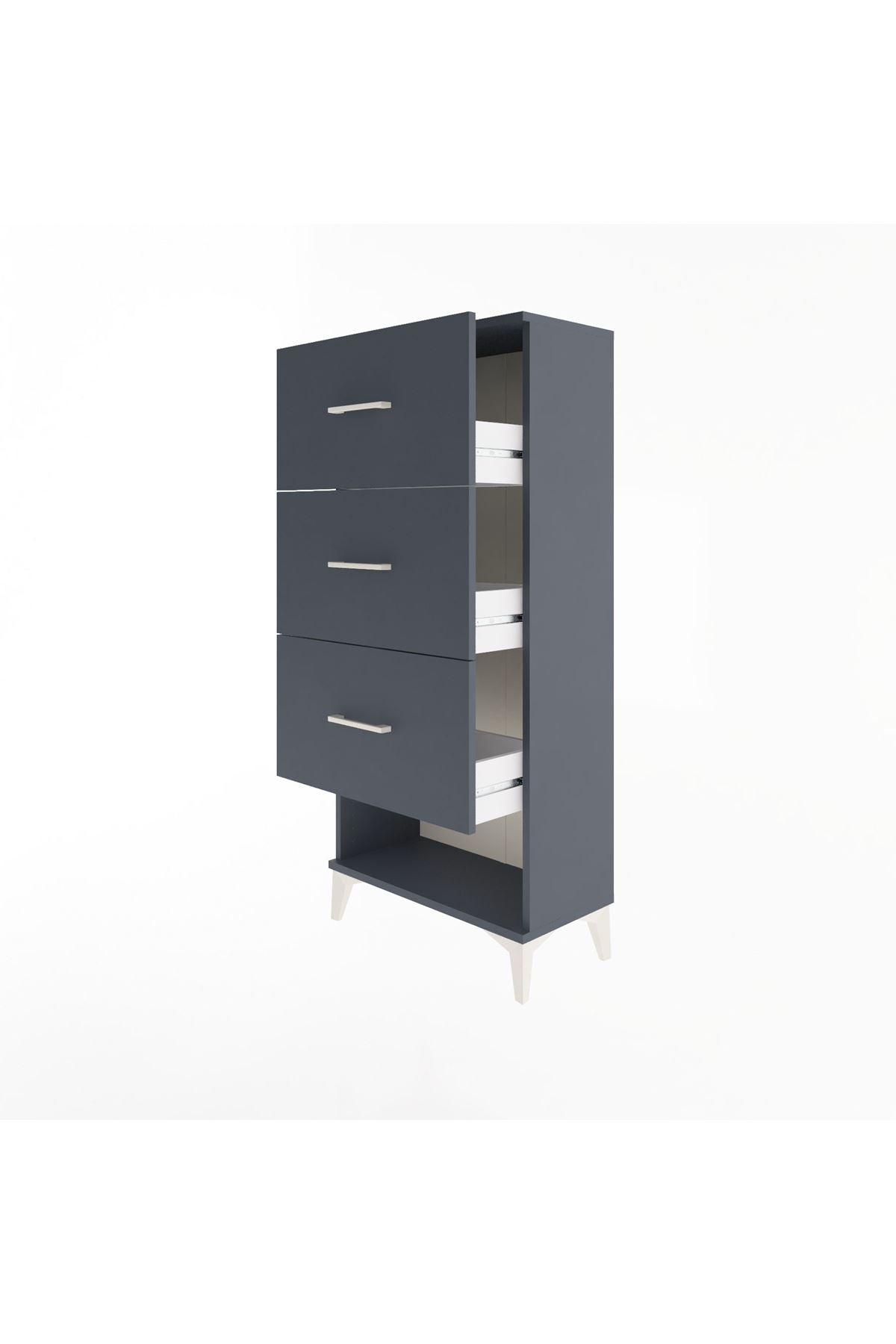 Arges Dolap 3 Çekmeceli 60x30x134 - S17M042V5A