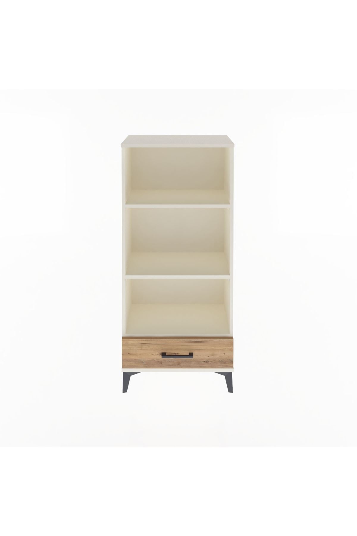 Arges Dolap 3 Raflı Tek Çekmeceli 60x30x134 - S17M043V3A
