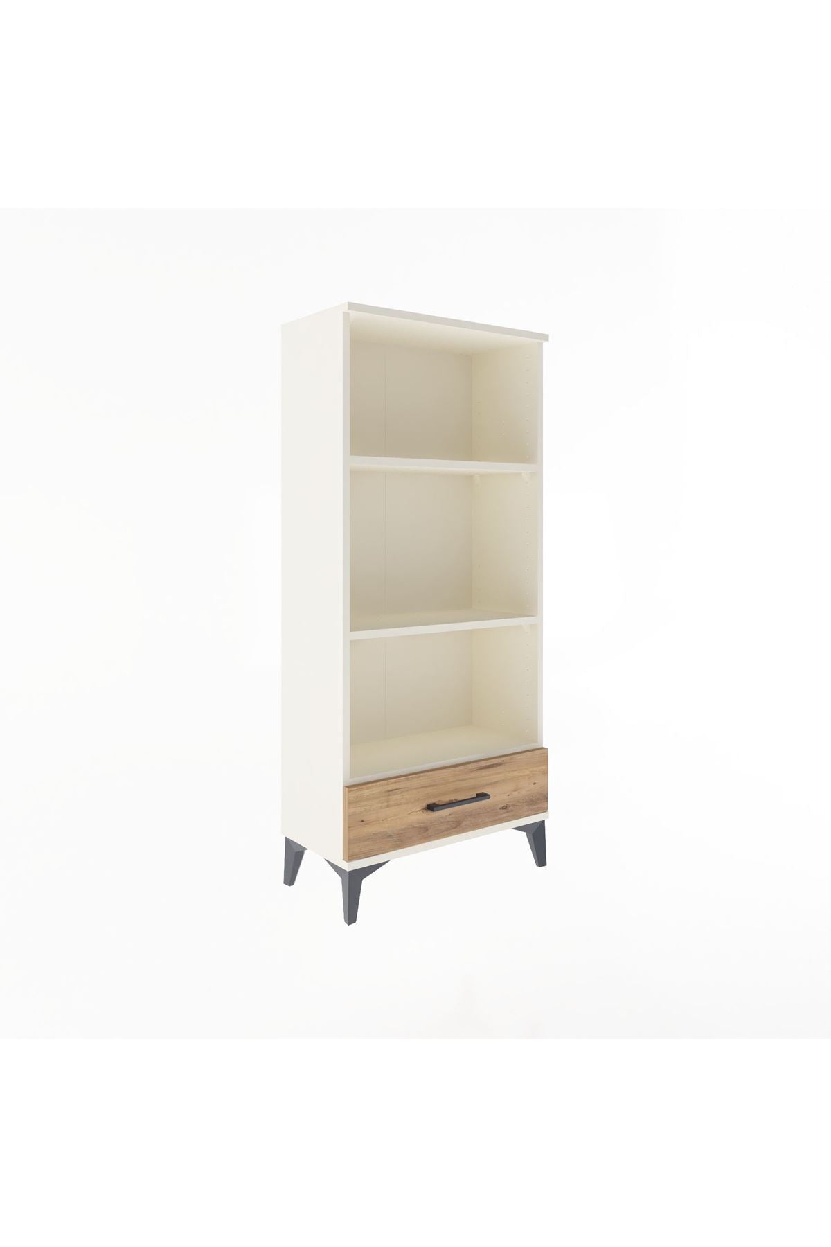 Arges Dolap 3 Raflı Tek Çekmeceli 60x30x134 - S17M043V3A
