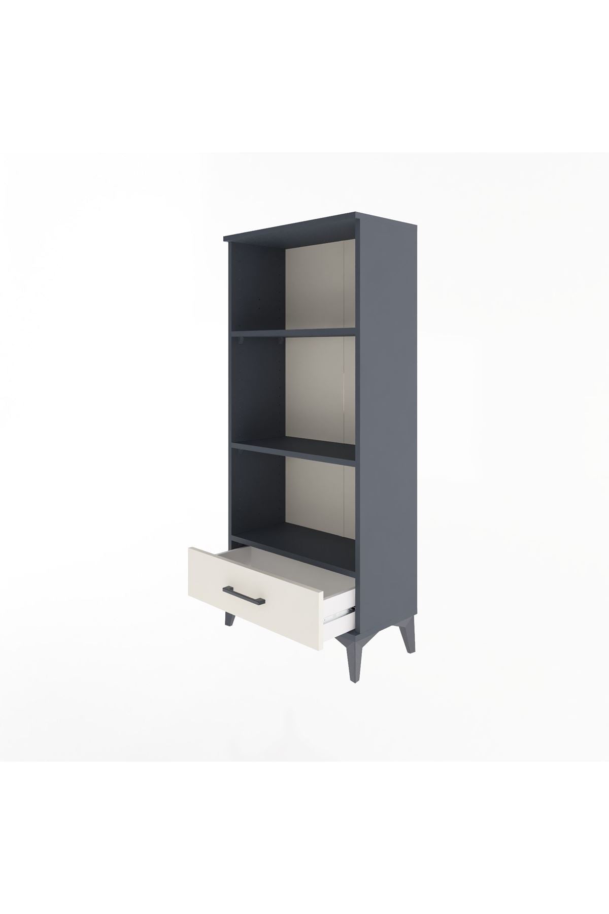 Arges Dolap 3 Raflı Tek Çekmeceli 60x30x134 - S17M043V4A
