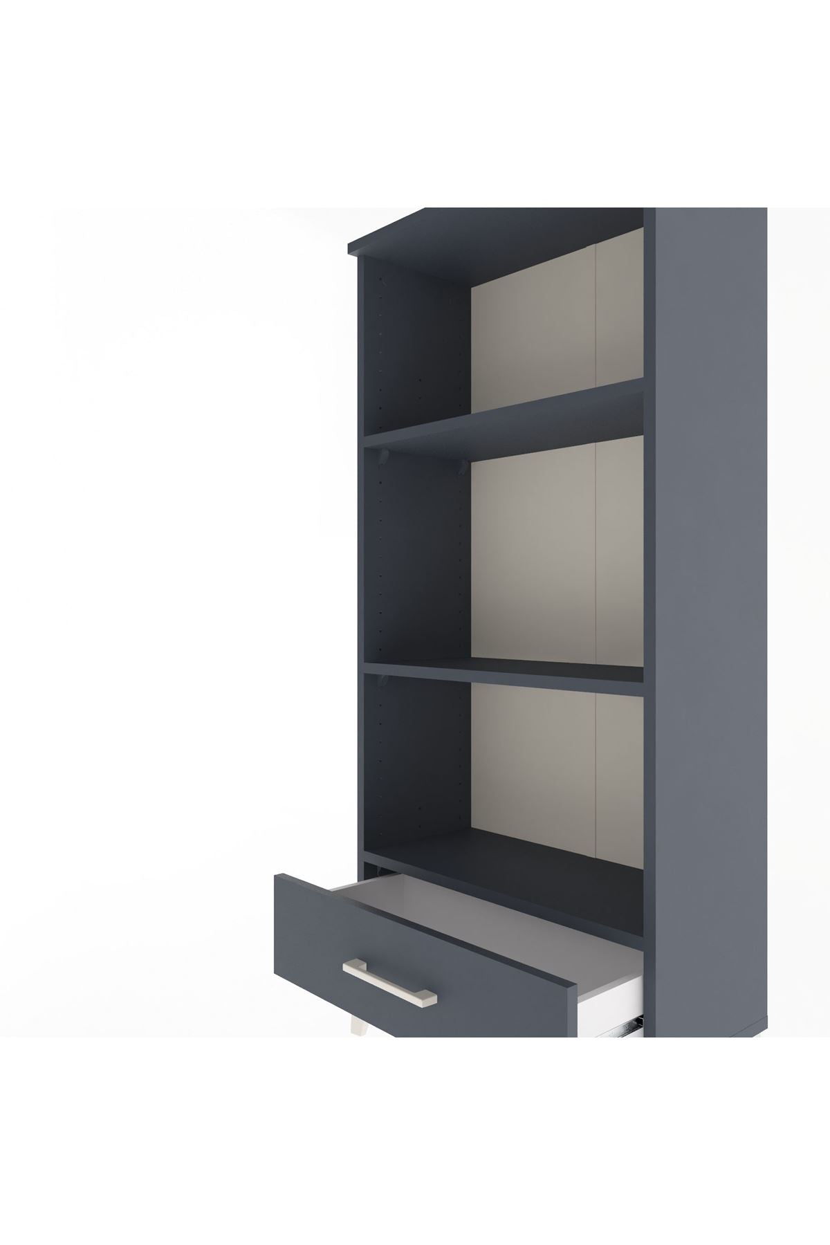 Arges Dolap 3 Raflı Tek Çekmeceli 60x30x134 - S17M043V5A
