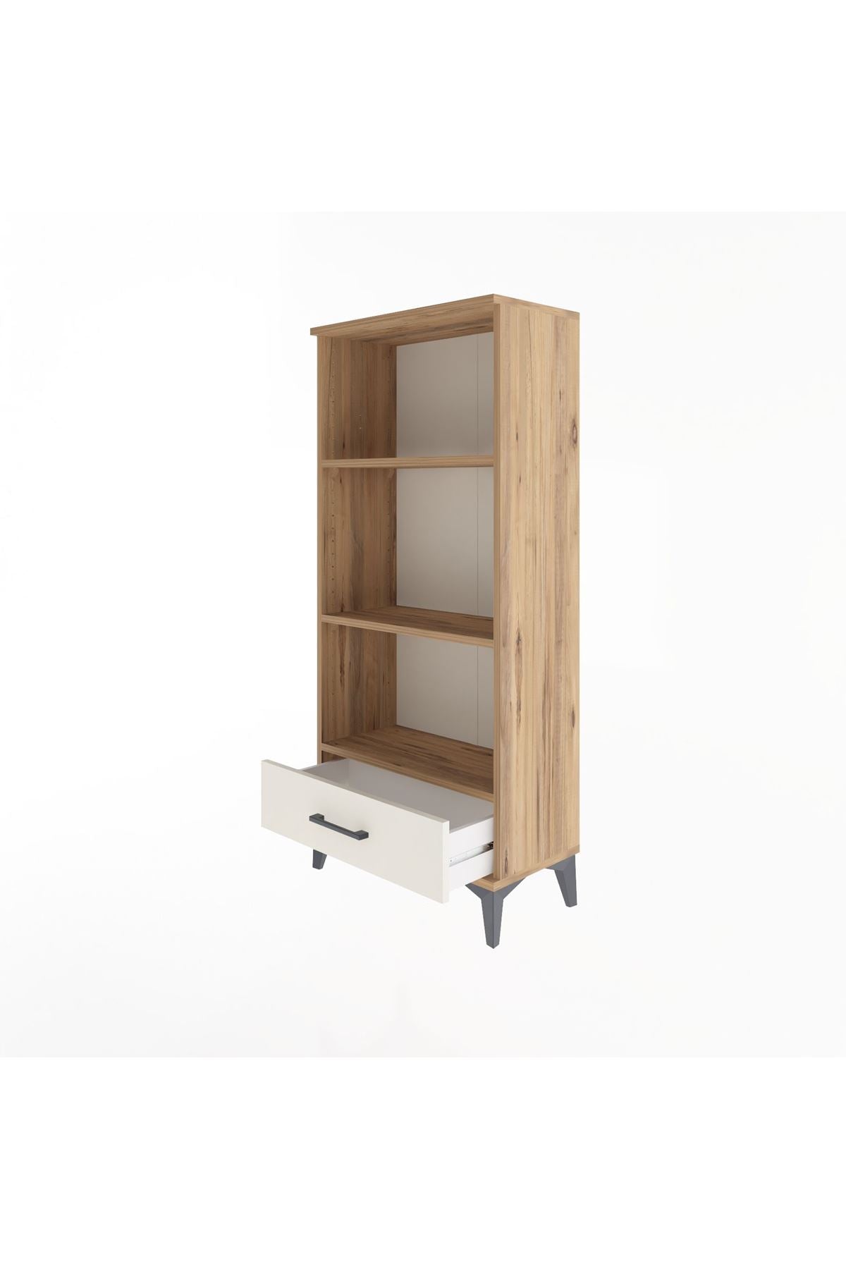 Arges Dolap 3 Raflı Tek Çekmeceli 60x30x134 - S17M043V7A