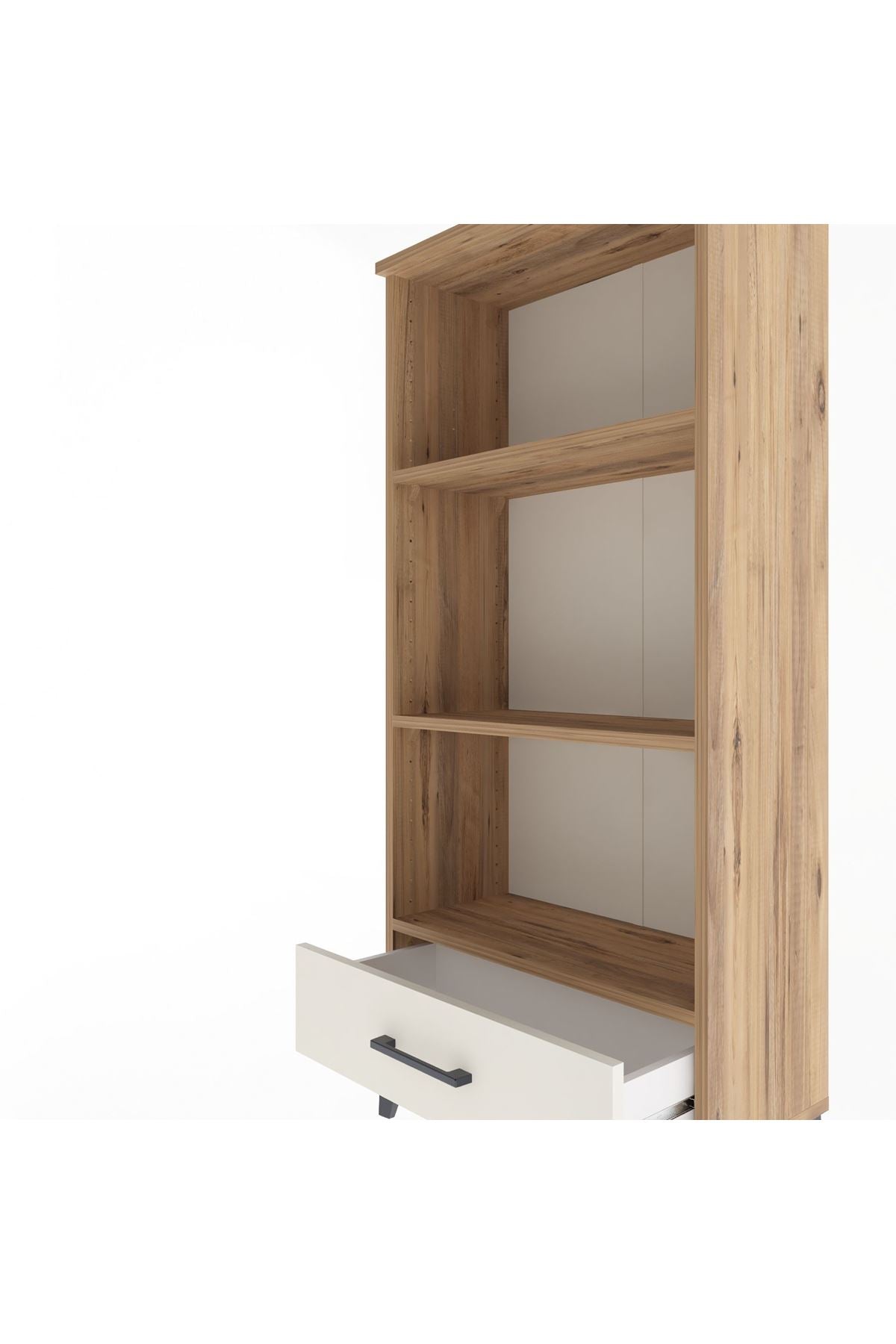 Arges Dolap 3 Raflı Tek Çekmeceli 60x30x134 - S17M043V7A