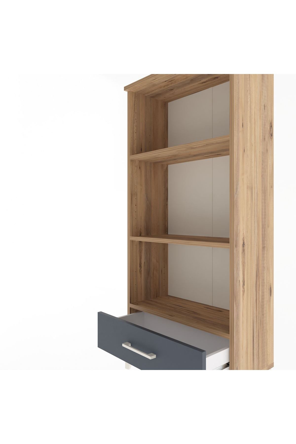 Arges Dolap 3 Raflı Tek Çekmeceli 60x30x134 - S17M043V8A