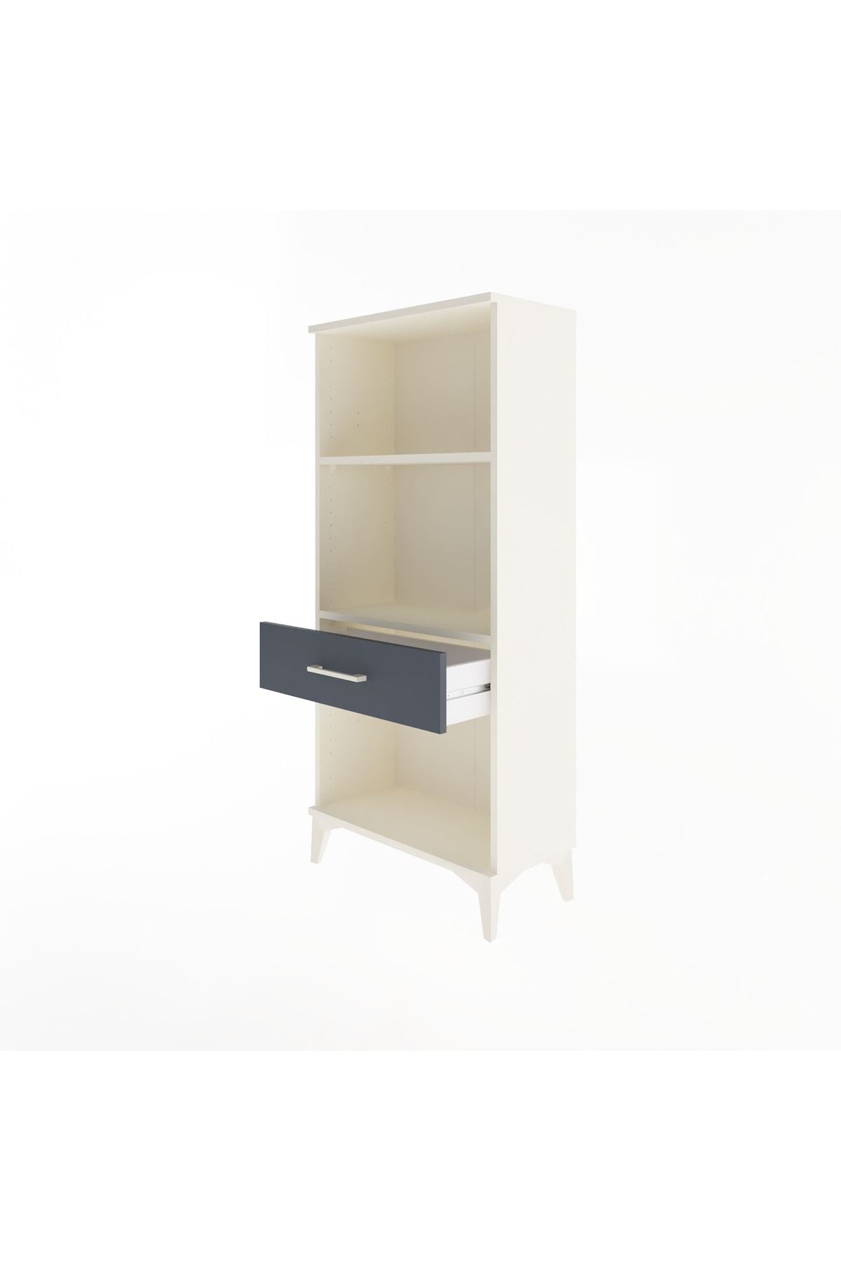 Arges Dolap 2 Raflı Tek Çekmeceli 60x30x134 - S17M044V2A