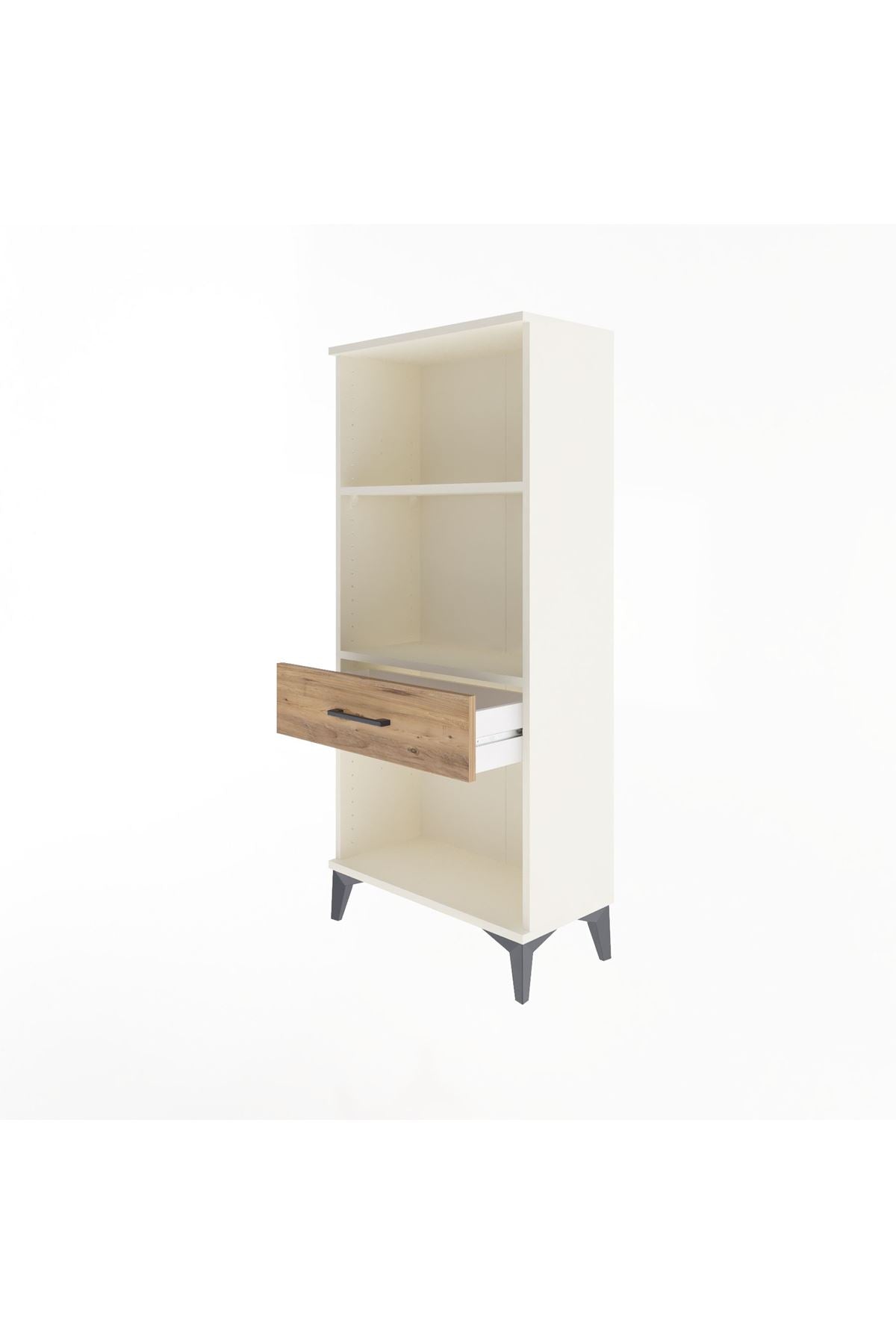 Arges Dolap 2 Raflı Tek Çekmeceli 60x30x134 - S17M044V3A