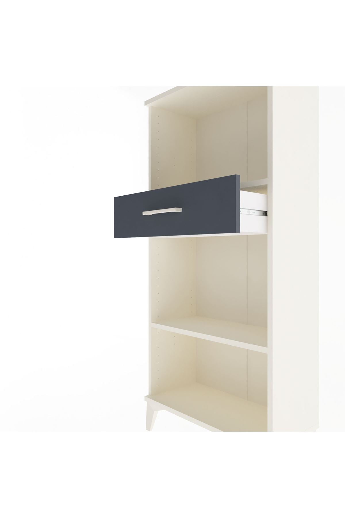 Arges Dolap 2 Raflı Tek Çekmeceli 60x30x134 - S17M045V2A