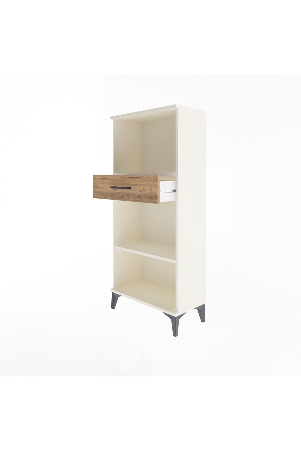 Arges Dolap 2 Raflı Tek Çekmeceli 60x30x134 - S17M045V3A