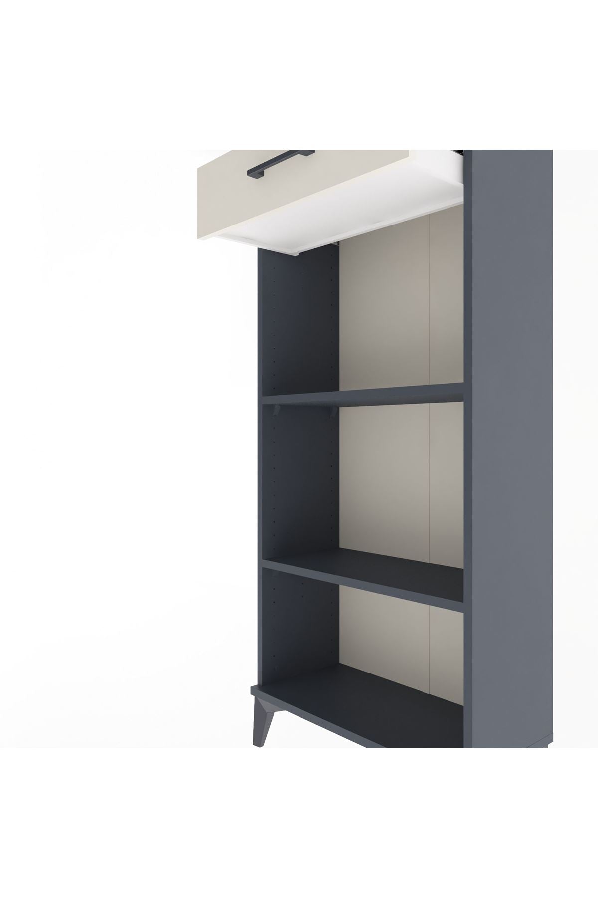 Arges Dolap 2 Raflı Tek Çekmeceli 60x30x134 - S17M046V4A