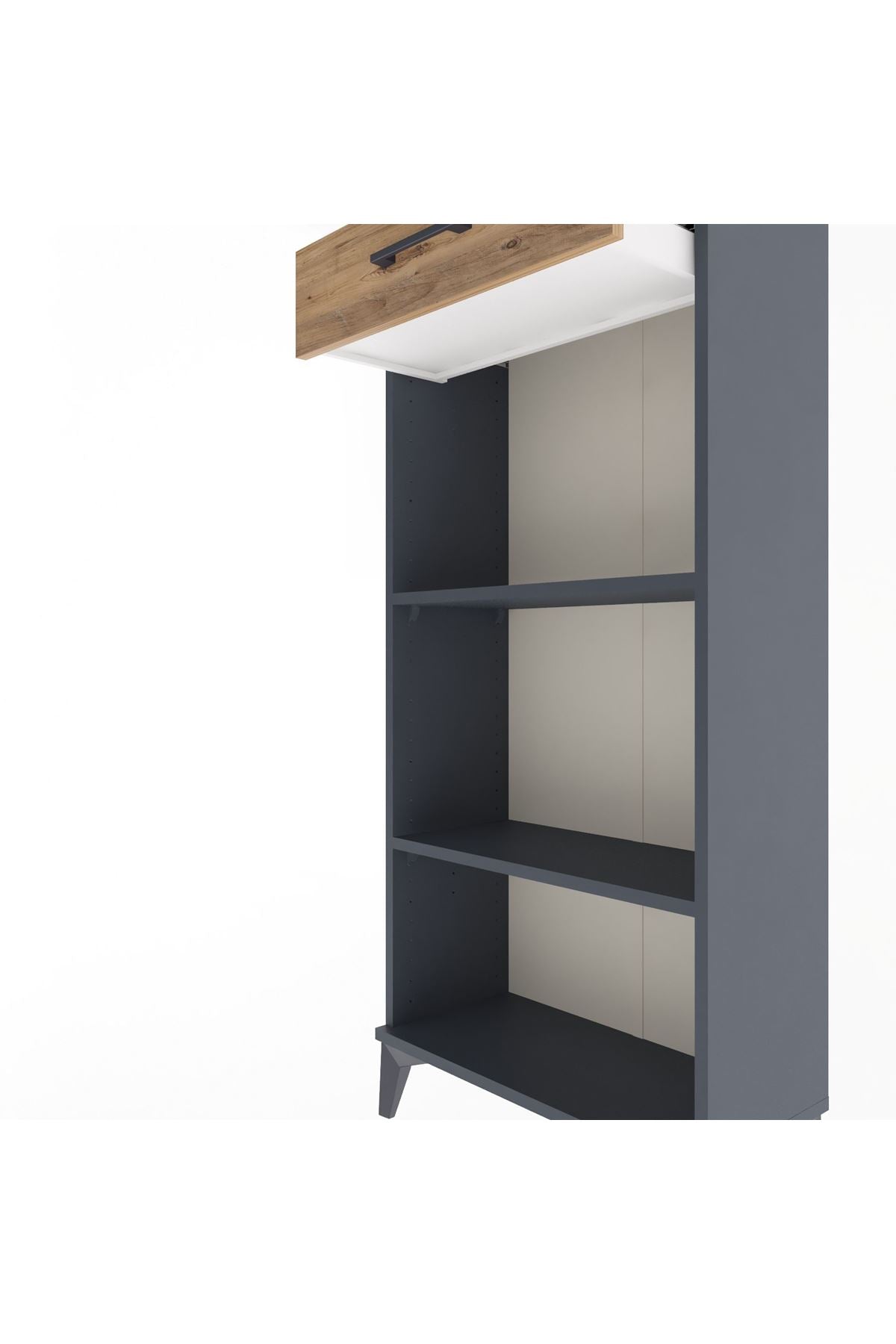 Arges Dolap 2 Raflı Tek Çekmeceli 60x30x134 - S17M046V6A