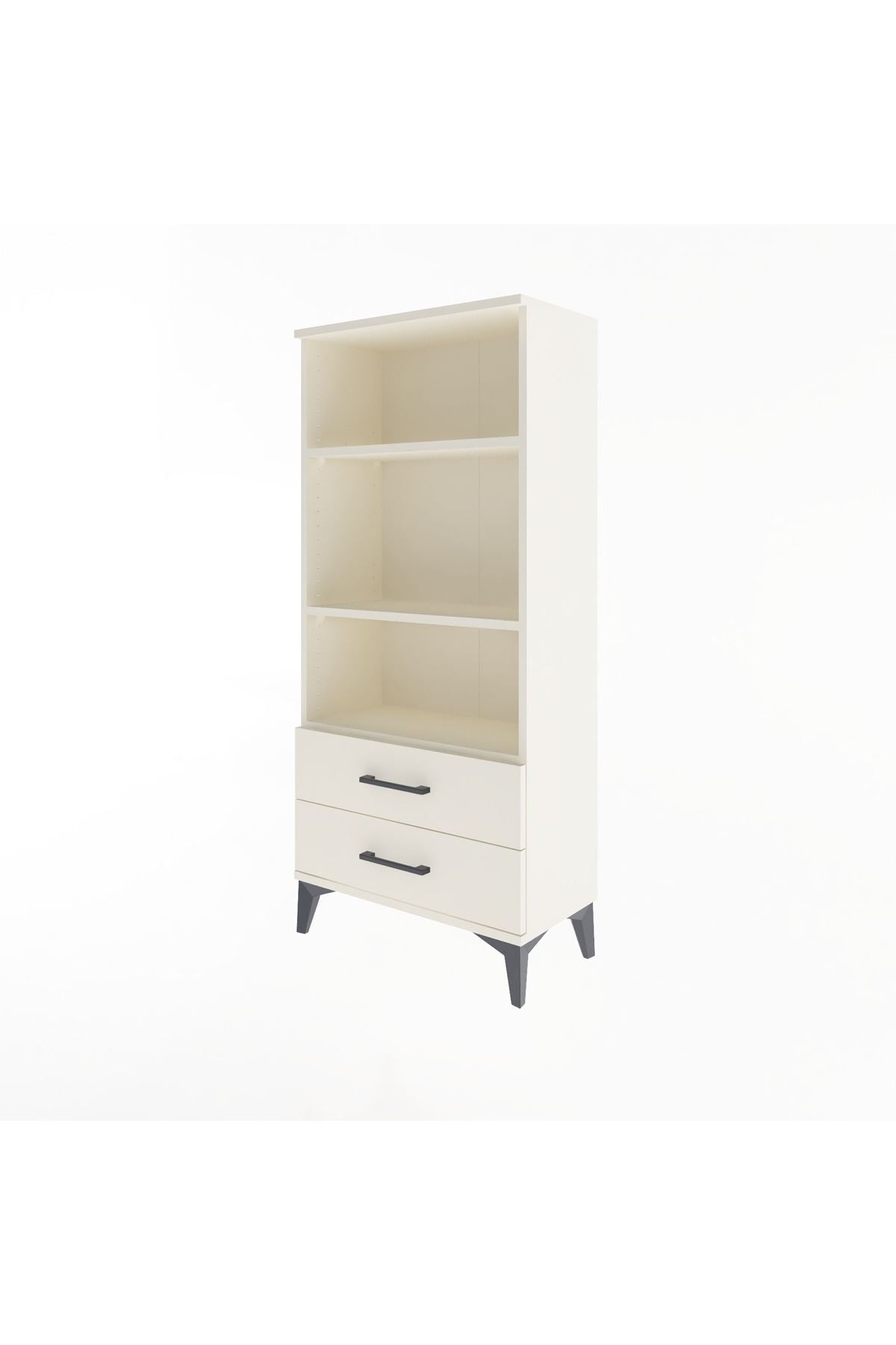 Arges Dolap 3 Raflı 2 Çekmeceli 60x30x134 - S17M047V1A