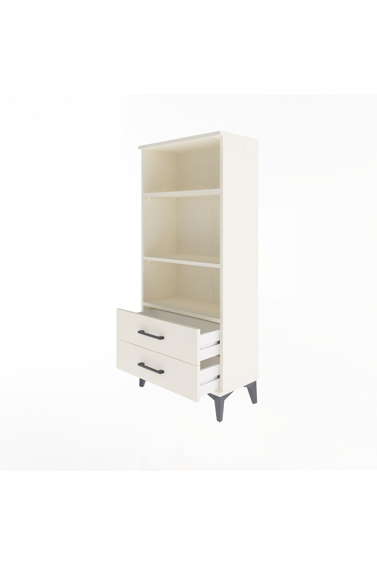 Arges Dolap 3 Raflı 2 Çekmeceli 60x30x134 - S17M047V1A