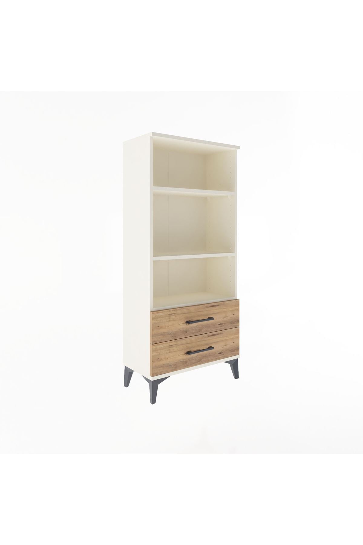 Arges Dolap 3 Raflı 2 Çekmeceli 60x30x134 - S17M047V3A