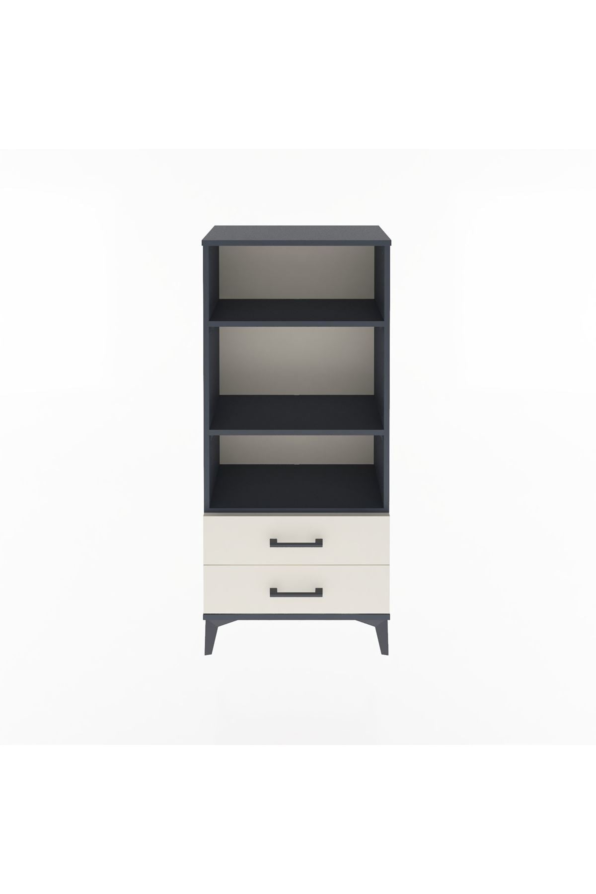 Arges Dolap 3 Raflı 2 Çekmeceli 60x30x134 - S17M047V4A